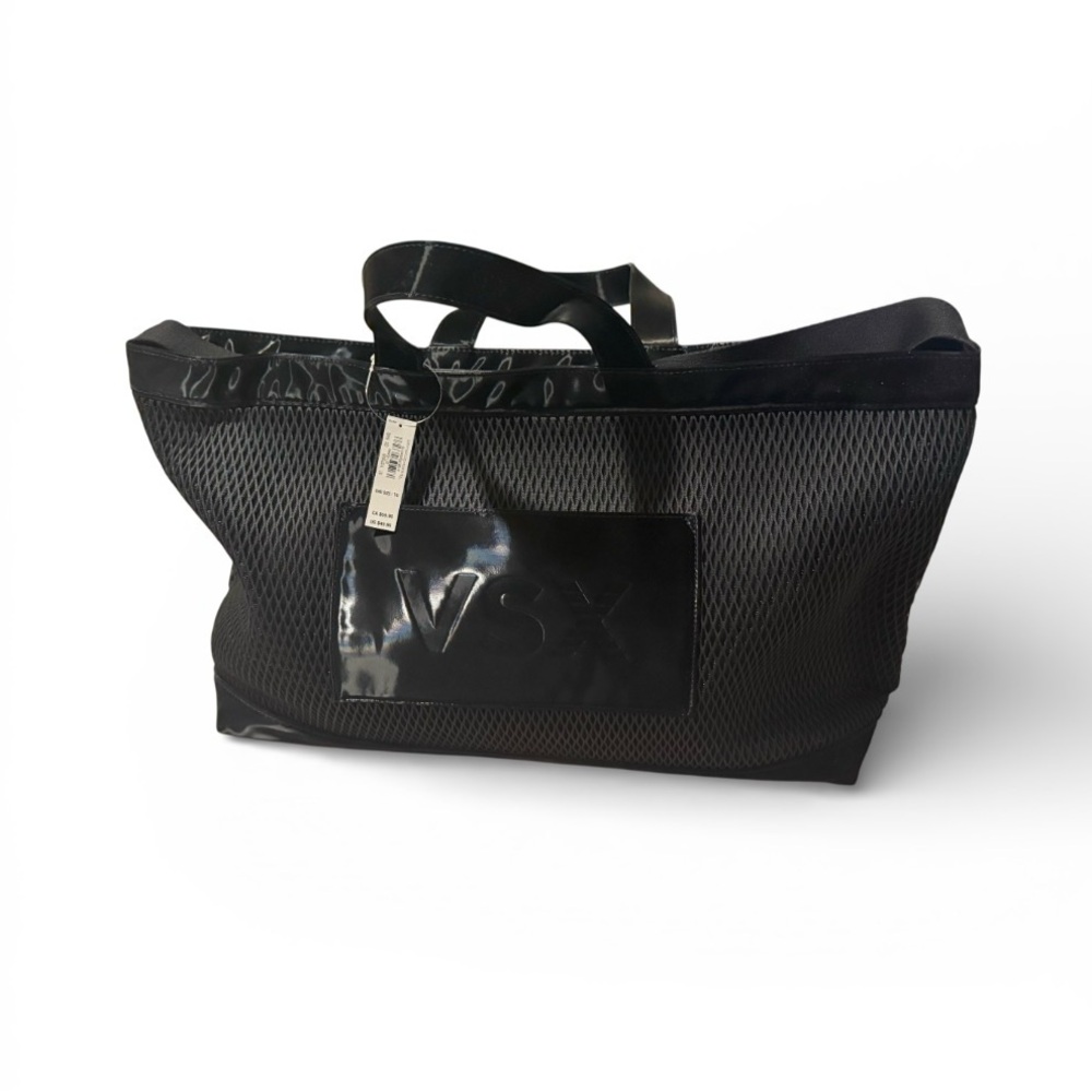 Victoria’s Secret Black Mesh Duffel Bag